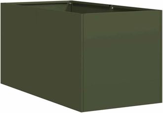 vidaXL Planter Olive Green 40x80x40 cm Cold-rolled Steel vidaXL