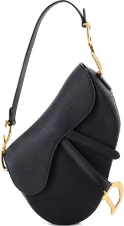 Dior Saddle Handbag Leather Medium shoulder bag - women - Calf Leather - One Size - Black