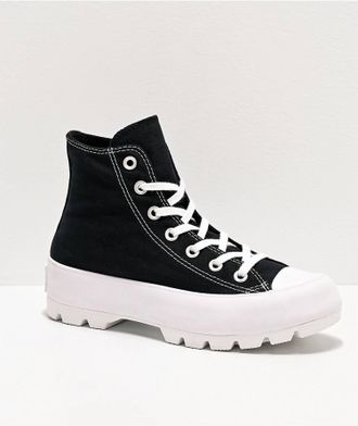 Converse Womens Chuck Taylor All Star Lugged High Top Shoe In Black