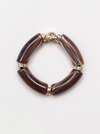 By Lilla Whiskey Ave Capsule Bracelet Hairtie in Brown at Nordstrom