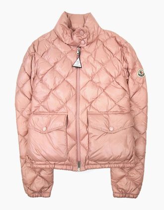 Moncler Womens Moncler Women Binic Short Down Jacket Light Pink 510 - Size: 10