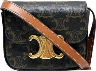 Celine Pre-owned Cross Body Bags, female, Brown, Size: ONE SIZE Pre-owned Vintage Shoulder Bag