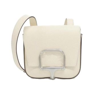 Herm&egrave;s Pre-owned Della Cavalleria Mini Epsom Schoudertas - Dames - Pre-owned - Beige - Maat: ONE Size Leer