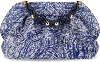 Themoir&egrave; CLUTCH BIOS PORRIDGE PRINT DEEP OCEAN THEMOIR&egrave;