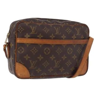 Louis Vuitton Pre-owned Monogram Shoulder Bag - Dames - Pre-owned - Bruin - Maat: ONE Size Leer
