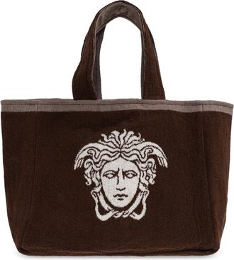 Versace Shopper Strandtas - unisex - Shoppers - Bruin - ONE Size - Katoen - Tassen
