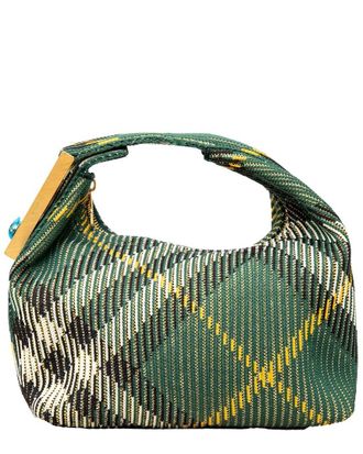 Burberry Green Polyamide Mini Peg Duffel Bag - 20S, Never Carried (Authentic Pre-Loved)