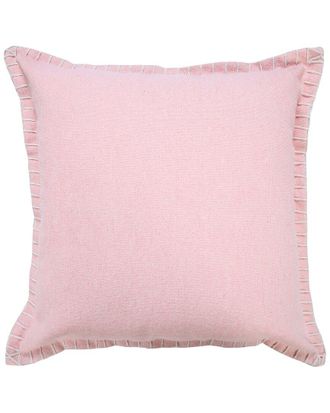LR Home Lr Home Pink Vivian Embroidered Edge Bordered Throw Pillow