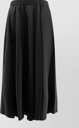 Aspesi cotton midi skirt flared silhouette pockets