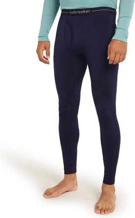 Icebreaker 200 Oasis Leggings Mens Navy Merino Wool Skinny Leg GBO3271