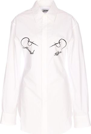 Jean Paul Gaultier Long-Sleeve Silk and Nylon Shirt