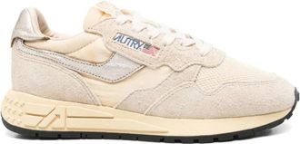 Autry Sneakers, female, Beige, 3 UK, Reelwind Beige Lace-Up Trainers