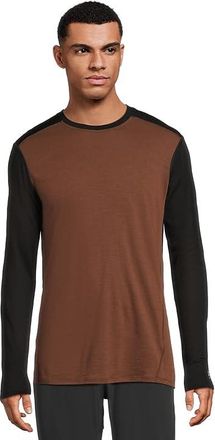 Smartwool Classic All-Season Merino Base Layer Long Sleeve Mens Clothing Sable Brown Black : XL, Nylon/Wool