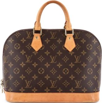 Louis Vuitton Vintage Alma Handbag Monogram Canvas PM satchel - Bruin