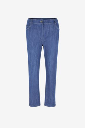 Akris Gerade Hose aus Denim Maru