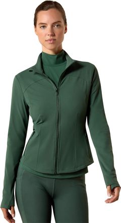 Ariat Womens SolVeil Full Zip Sweatshirt Long Sleeve in Monstera, Size 2X-Small, by Ariat