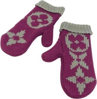 Louis Vuitton Pre-owned Accessories, female, Purple, Size: ONE SIZE Pre-owned Warm gloves