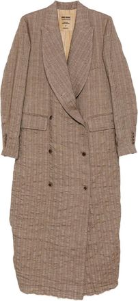 Uma Wang Cappotto doppiopetto Cigna - Toni neutri