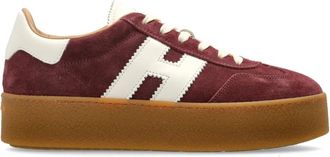 Hogan Cool H698 Platform Sneakers - Dames - Sneakers - Rood - 38 1/2 EU - Leer - Schoenen