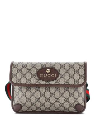 Gucci Neo Vintage Flap GG Coated Canvas belt bag - women - Fabric - One Size - Brown