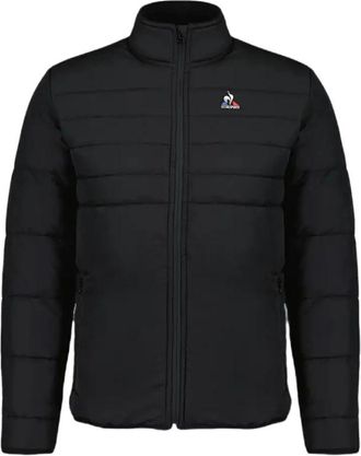 Le Coq Sportif Vlag Logo Gewatteerde Jas - Heren - Winterjassen - Zwart - M - Jassen