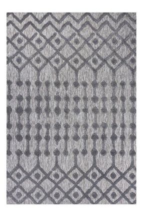Jonathan Y Designs Peralta Moroccan Diamond Indoor/Outdoor Area Rug in Dark Gray at Nordstrom, Size 5Ft 0In X 8Ft 0In