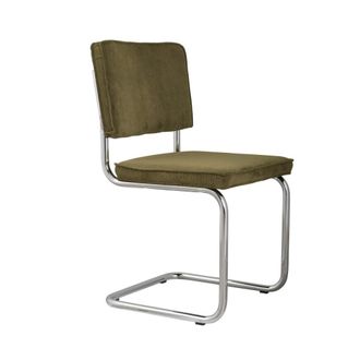 Zuiver Silla de comedor de terciopelo verde