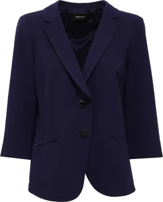 Elena Miro Paarse jas met model 9034H00092 - Dames - Blazers - Paars - M - Jassen