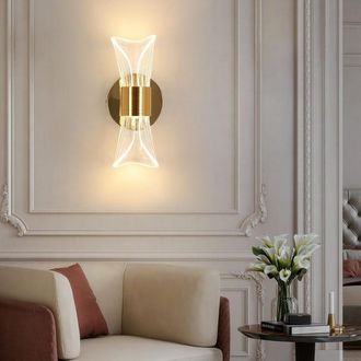 OEM Aplique De Pared Led Regulable De 12 W Para Interiores, L&aacute;mpara De Mesilla De Noche De Dise&ntilde;o Moderno, Aplique De Pared Acr&iacute;lico
