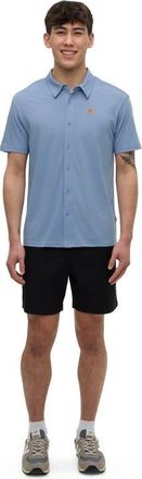 tentree Hawthorn Shirt in Lakeside Blue Heather at Nordstrom, Size Xx-Large