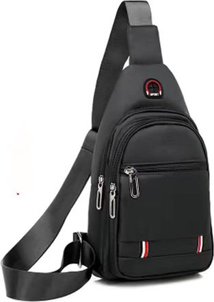 Generic Mens Shoulder Bag, Waterproof Crossbody Bag, Multi-Compartment Design Chest Bag, Suitable for Storing Office Documents and Notebooks. (Gray,17 * 8 * 3