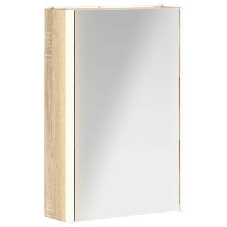 vidaXL Armario Con Espejo De Ba&ntilde;o Roble Sonoma 33 X 11,5 X 50 Cm Vidaxl