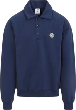 Casablanca Felpa con ricamo - Blu