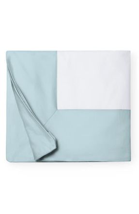 SFERRA Casida Duvet Cover in White/Poolside at Nordstrom, Size Full