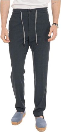 Marco Pescarolo Caracciolo Jogger broek - Heren - Slim Fit Broeken - Blauw - 3XL - Wol - Broeken