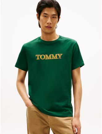 Tommy Hilfiger Mens Tommy Graphic Logo T-Shirt - Green - XXXL