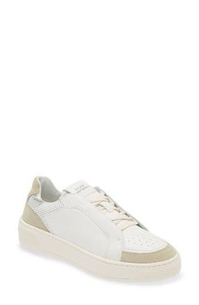 Stuart Weitzman Courtside Retro Sneaker in Light Beige/white/si at Nordstrom Rack, Size 10