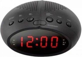 Roadstar Radio Sveglia Digitale Display Led Rosso Radiosveglia Comodino Fm Cr-2466