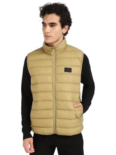 Homme Doudoune Sans Manche Automne Et Hiver Chaude Gilet Veste Manteau Double Zippée Ultra Légère Veste Matelassée RembourréE Parka Blouson D'extérieur Pardessus