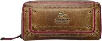 Burberry Pre-owned Leren Portemonnee - Dames - Vintage Accessoires - Bruin - ONE Size - Leer - Vintage