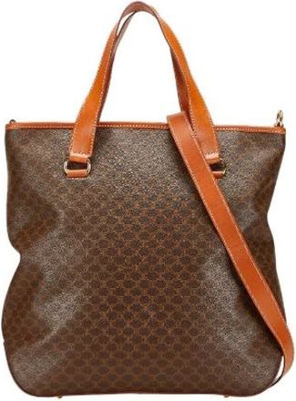 Celine Pre-owned Tote Bags, female, Brown, Size: ONE SIZE Pre-owned Plastic celine-bags