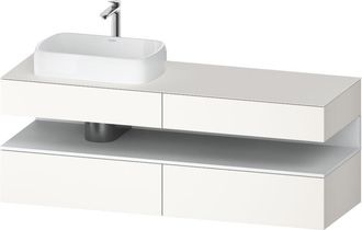 Duravit Duravit - Qatego Consola Mueble Bajo Lavabo, 2 Cajones, 2 Cajones