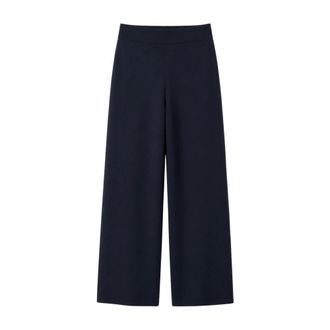 Max Mara Dames, Broeken, Blauw, Maat: S