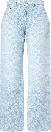 Casablanca Monogram Denim Jeans - Dames - Regular Fit Jeans - Blauw - W26 - Denim - Jeans