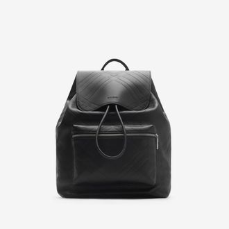 Burberry Embossed Check Backpack