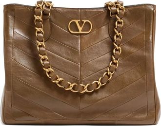 Valentino Garavani Laseine tote bag - women - Nappa Leather/Nappa Leather - OS - Brown