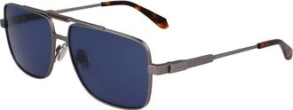 Ferragamo SF318S 021 Mens Sunglasses Silver Size 60