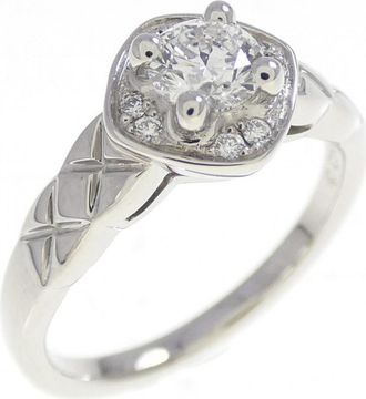 Chanel Platinum 950 Band Ring (Pre-Owned)