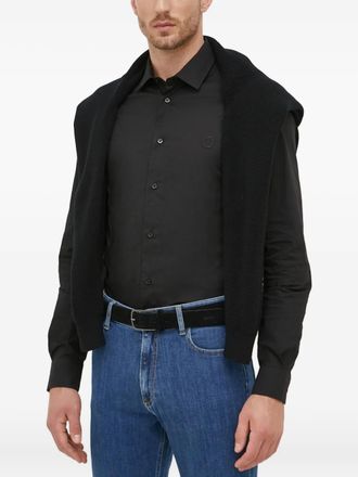Trussardi Camicia con ricamo - Nero