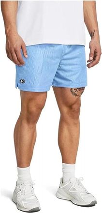 Under Armour Icon Mesh Shorts Mens Blue Drawstring Waist Training DSGL141